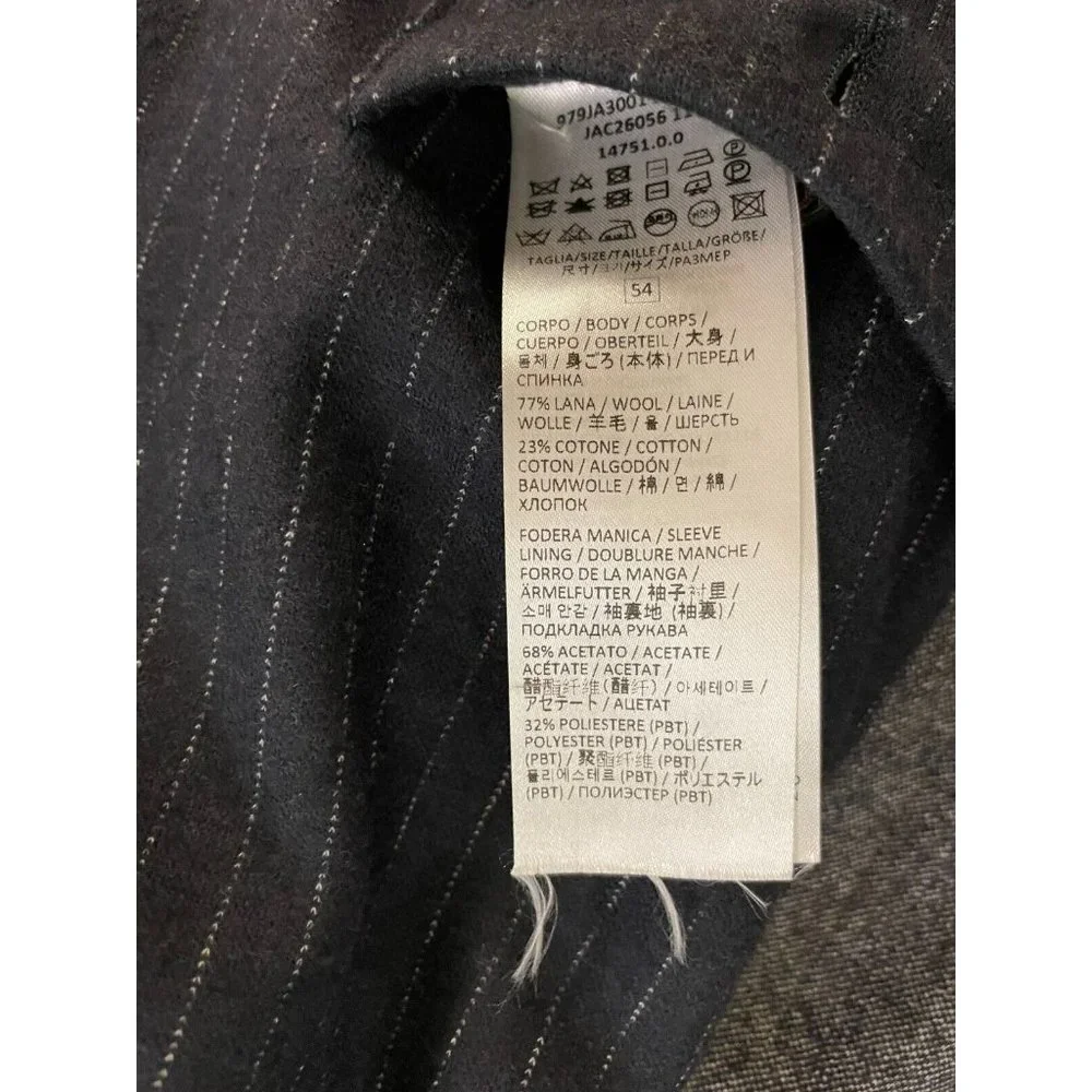 ELEVENTY made in italy Double Faced Jersey Jacket in Pinstripe Size 44 $1195 - Picture 9 of 11